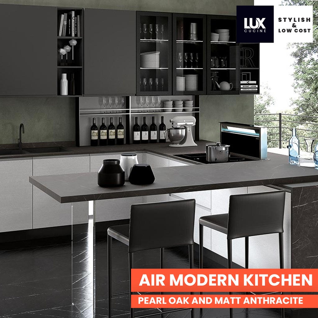 CRC AIR Modern Kitchen pearl Oak and Matt