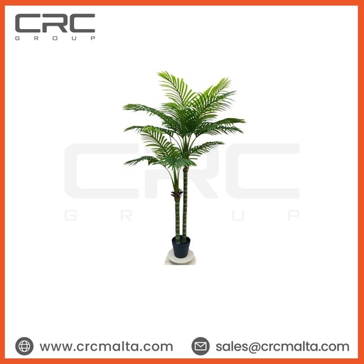 CRC Tall Double Golden Cane Palm Artificial Tree