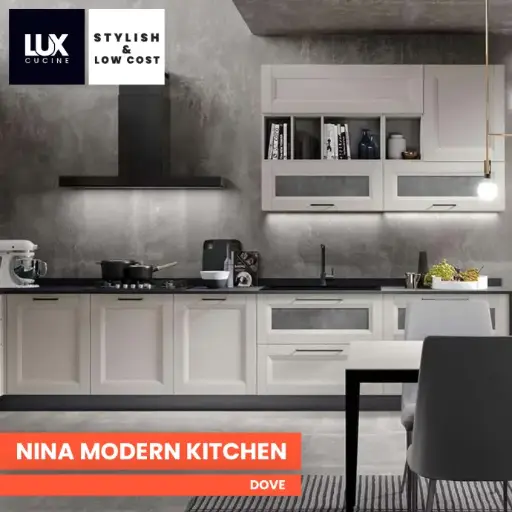 CRC NINA Modern Kitchen in Malta, Dove Finish