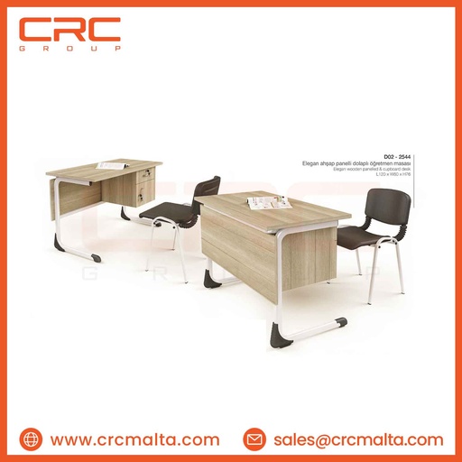 CRC Elegan Wooden Panelled & Cupboard Desk